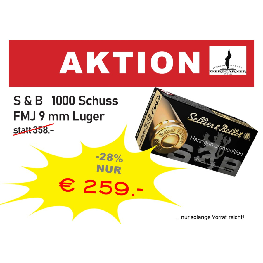 bis zu -28% Munition 9x19mm