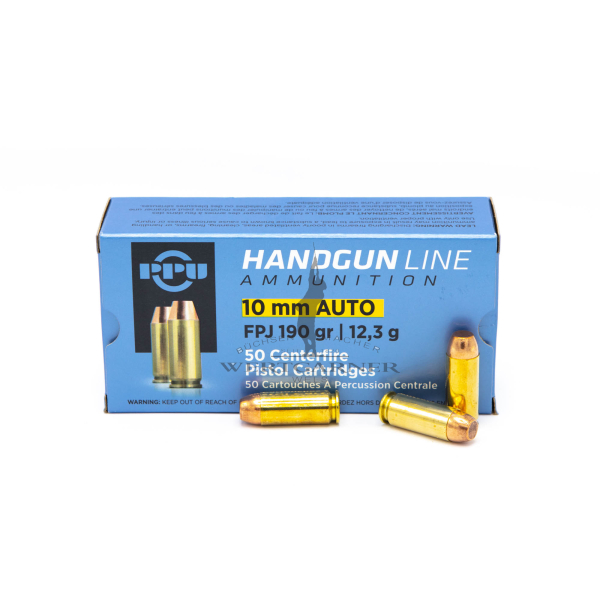 PPU 10mm Auto FPJ 170gr/11g, 50 Stk./Pkg.