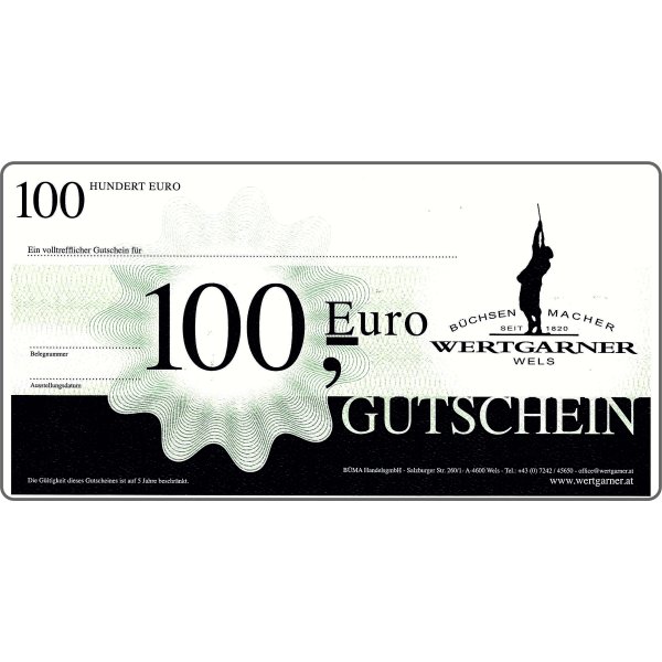 Gutschein Karte 100€