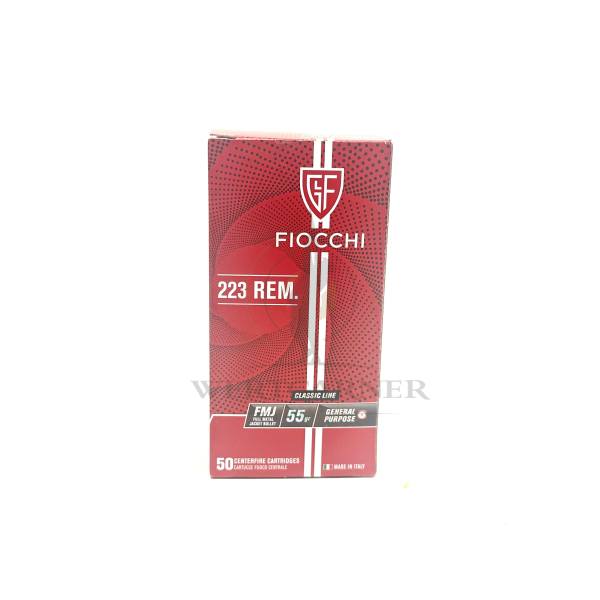 Fiocchi .223 Rem. FMJ 55g, 50Stk./Pkg.