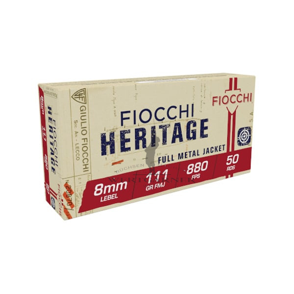 Fiocchi Patronen 8 LEBEL FMJ 7,2 111 50 Stück
