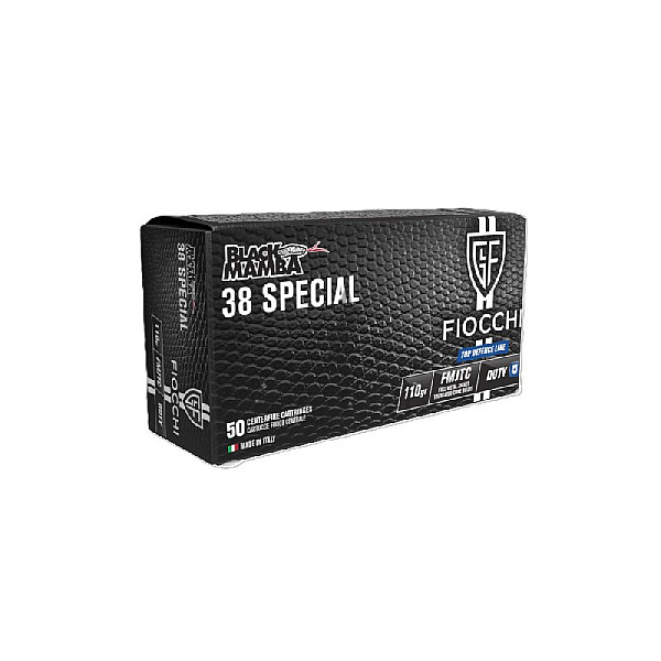 Fiocchi .38 Special Black Mamba 110gr FMJTC
