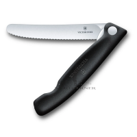 Victorinox Swiss Classic Picknick Messer 11cm Wellen schwarz