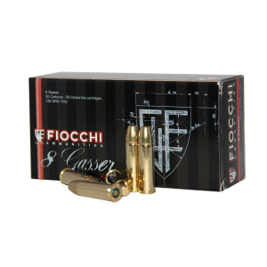 Fiocchi 8mm Gasser 126grs. FMJ 50 Stk.