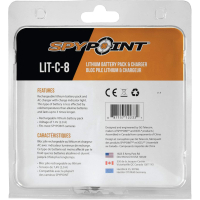 SpyPoint Lithium-Akku mit Ladegerät (LIT-C8)