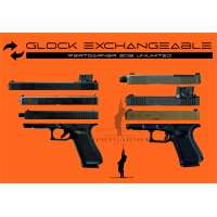 Glock 19X black Edition 9x19 mit Gewindelauf EXCHANGEABLE