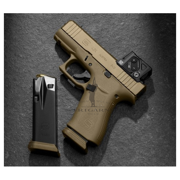 GLOCK 43X 9x19 Pistolenset PR (MOS 08/FS/Combo Aimpoint COA/Coyote)