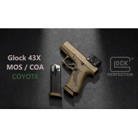 GLOCK 43X 9x19 Pistolenset PR (MOS 08/FS/Combo Aimpoint COA/Coyote)
