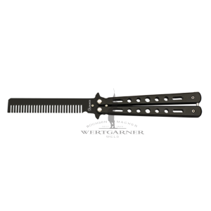 Butterfly Messer comb. schwarz 10cm